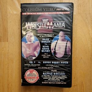 RARE WWF Wrestlemania II (2) VHS Coliseum Home Video Tape